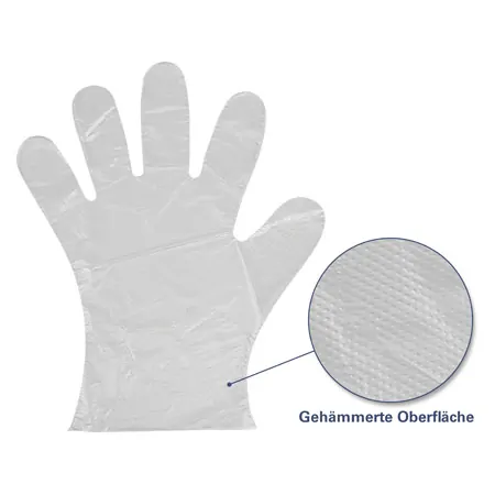 Handschuhe fr Paraffinanwendung, gehmmert, Damengre, 100 Stck
