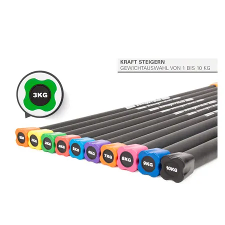 Sport-Tec Gewichtsstange 3 kg, grn