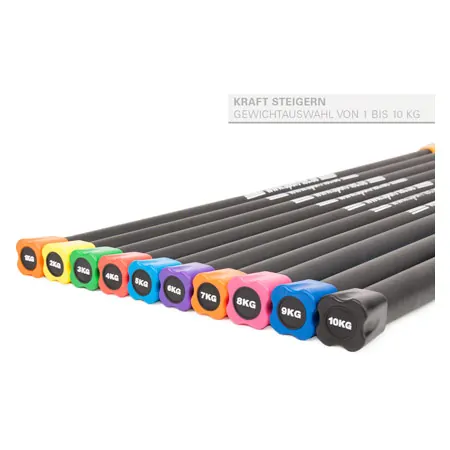Sport-Tec Gewichtsstange-Set, 1-10 kg, 10 Stck