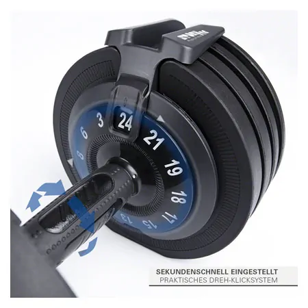 Sport-Tec verstellbare Kurzhantel, 3-24 kg