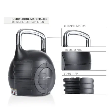 Sport-Tec verstellbare Kettlebell, 1,5-10 kg