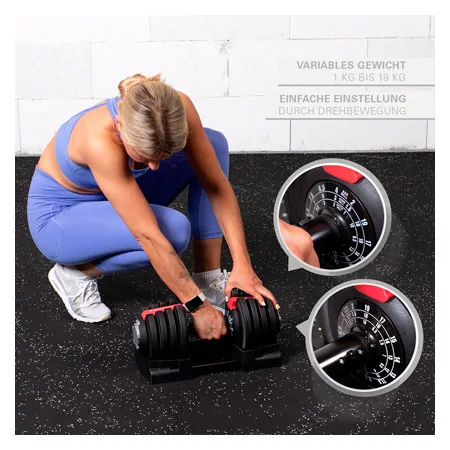 Sport-Tec 3-in-1 Multi Hantel-Set 1-19 kg