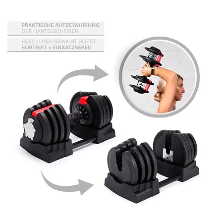 Sport-Tec 3-in-1 Multi Hantel-Set 1-19 kg