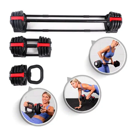 Sport-Tec 3-in-1 Multi Hantel-Set 1-19 kg