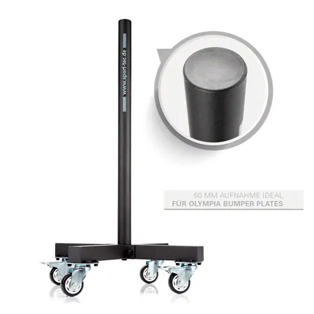 Bumper Plate Aufbewahrungswagen, fahrbar, LxBxH 60,5x60,5x97 cm