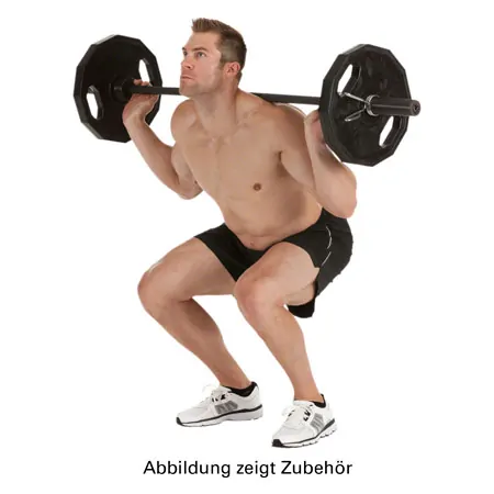 Olympia Hantelscheibe mit Gummiberzug und Griff, Bohrung  5 cm, 20 kg, Stck