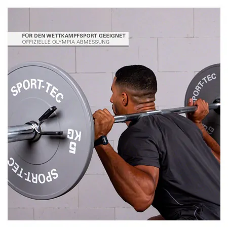 Hantelscheibe Olympia Bumper Plate, 50 mm, 5 kg,