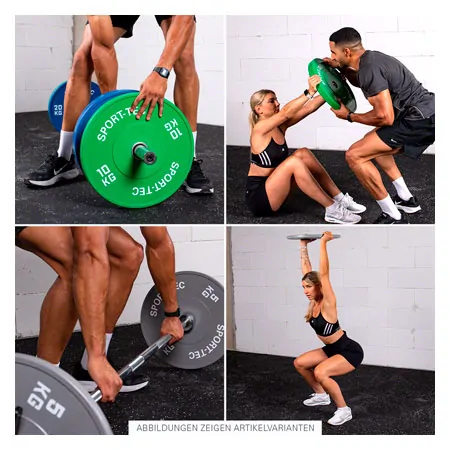 Hantelscheibe Olympia Bumper Plate, 50 mm, 20 kg,