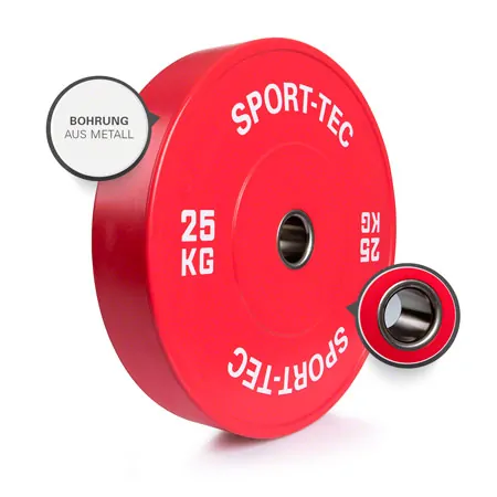 Hantelscheibe Olympia Bumper Plate, 50 mm, 25 kg