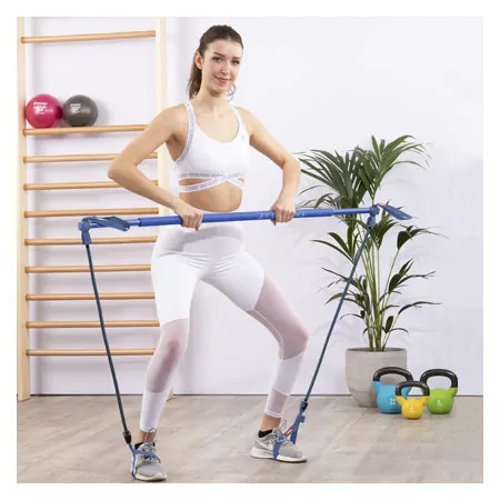 Gymstick inkl. Tragetasche, mittel, blau