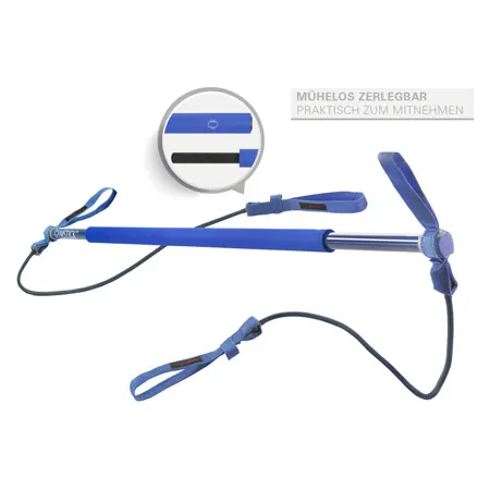 Gymstick inkl. Tragetasche, mittel, blau