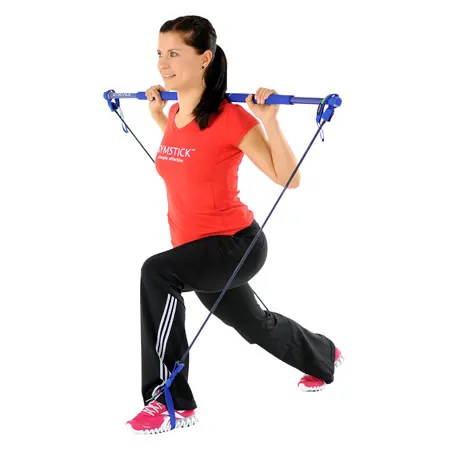 Gymstick inkl. Tragetasche, mittel, blau