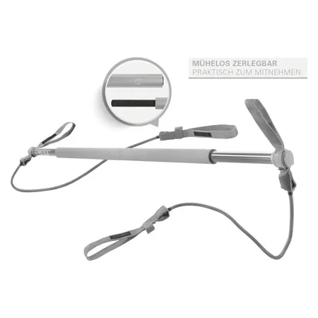 Gymstick inkl. Tragetasche, extra stark, silber
