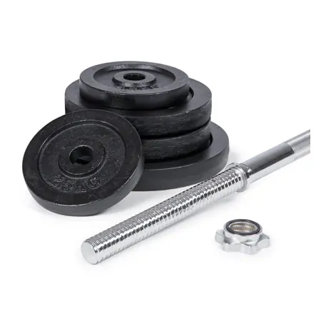 Langhantel-Set, 60 kg, 11-tlg.