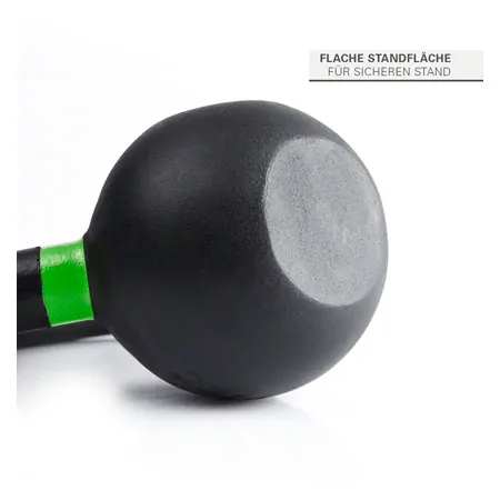 Sport-Tec Kettlebell Powdercoated, 14 kg, schwarz/hellgr�n