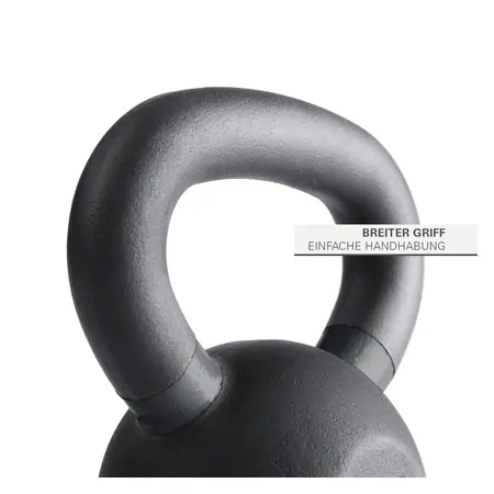 Sport-Tec Kettlebell Powdercoated, 32 kg, schwarz/anthrazit