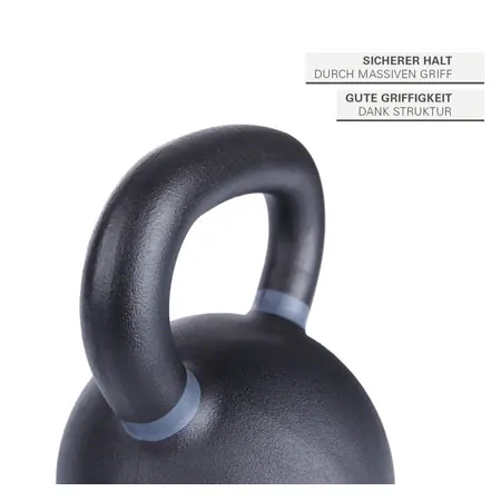 Sport-Tec Kettlebell Powdercoated, 32 kg, schwarz/anthrazit