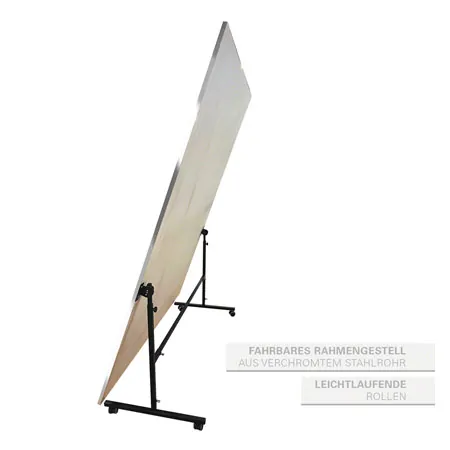 Leichtspiegel, B x H 100 x 175 cm, fahrbar und schwenkbar