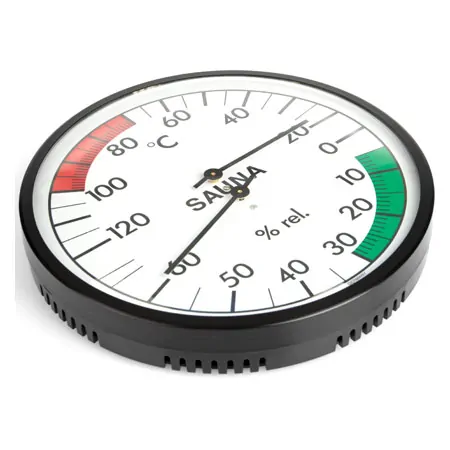 Sauna-Klimamesser inkl. Thermometer und Hygrometer,  13,5 cm