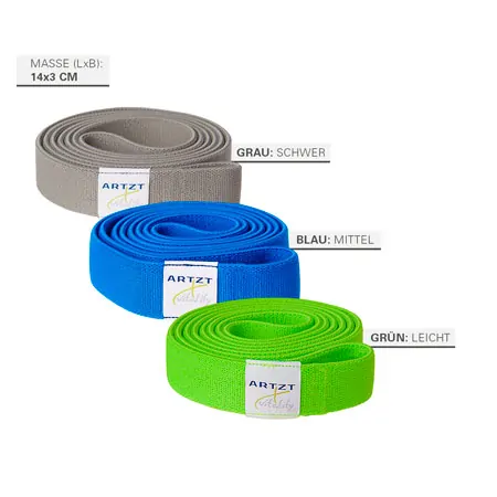 ARTZT vitality Super Band-Set: 3-tlg. leicht, mittel, schwer