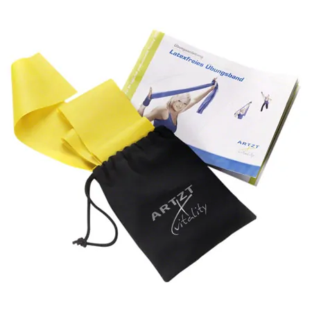 ARTZT vitality latexfree bungsband, 2,5 m x 8 cm, leicht, gelb