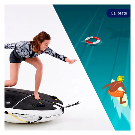 ICAROS Cloud XXL-Balanceboard, aufblasbar, fr Ganzkrpertraining