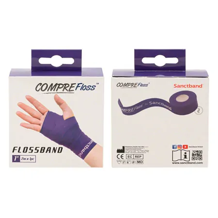 Flossband Level 3, 2 m x 2,5 cm, stark, violett