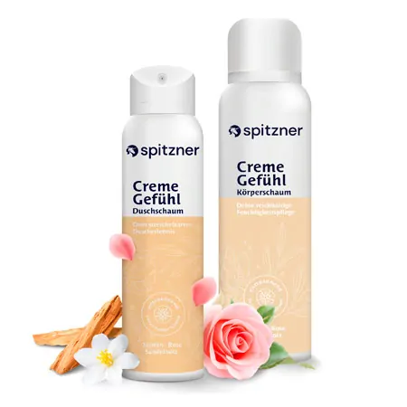 Spitzner Krperpflege-Set CremeGefhl, 2-tlg., 1x Duschschaum 1x Krperschaum