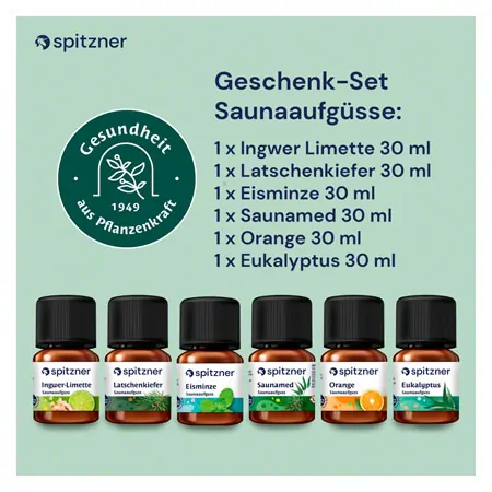 Spitzner Saunaaufguss-Set  Sinnesreise , 6 Flaschen  30 ml