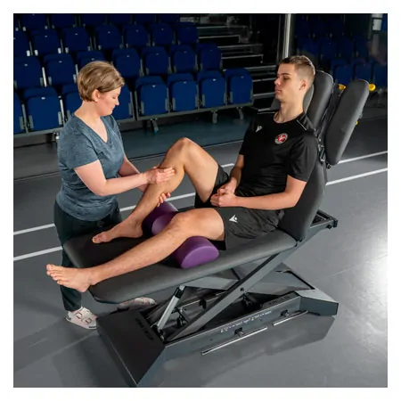 Lojer Therapieliege Kinos X5 Radautomatik & Fuschalter, LxBxH 203x65x46-95 cm, carbon