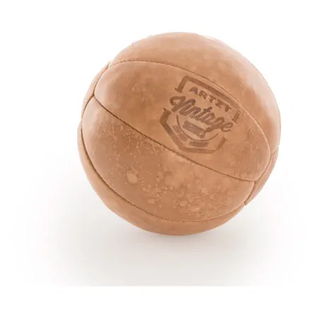 ARTZT Vintage Series Medizinball aus Leder, 1 kg