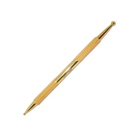 Akupressurstift vergoldet, 13 cm,  2,5 / 4,5 mm