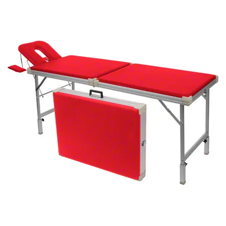 Alu-Kofferliege Robusta ST, inkl. Kopfteil + Armablage, 170/210x56x70-82 cm