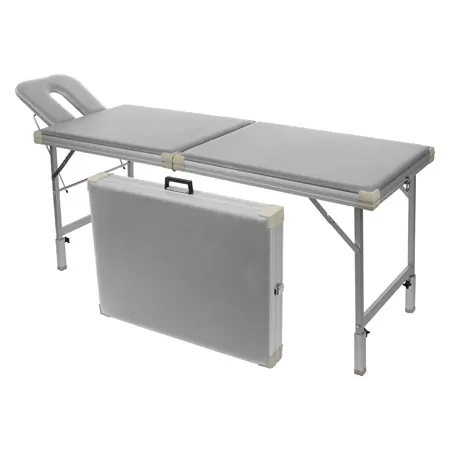 Alu-Kofferliege Robusta ST, inkl. Kopfteil , LxBxH 170/210x56x70-82 cm