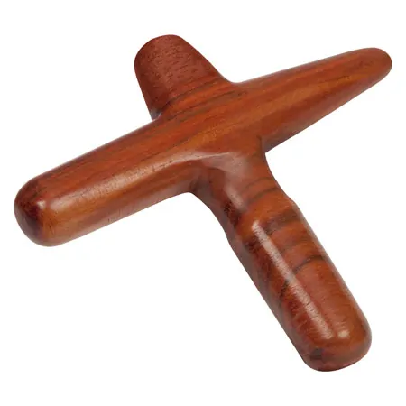 Asiatisches Wellness-Massagekreuz aus Holz, einteilig