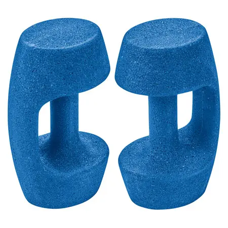 BECO AquaHantel BEbell M, leicht, blau, Paar