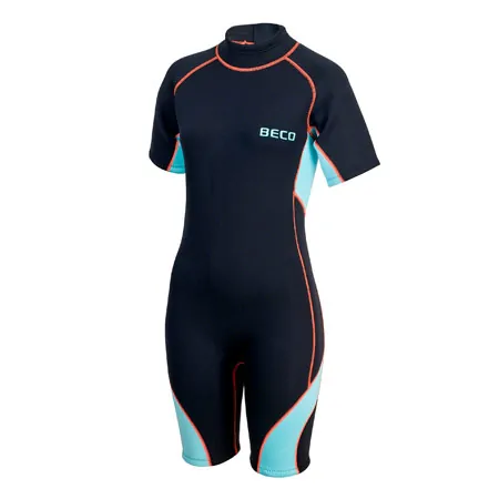 BECO Damen Neoprenanzug, Shorty, Einteiler