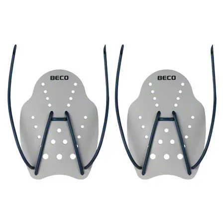 BECO Handpaddles Schwimmtrainer, Gr. L, Paar, grau