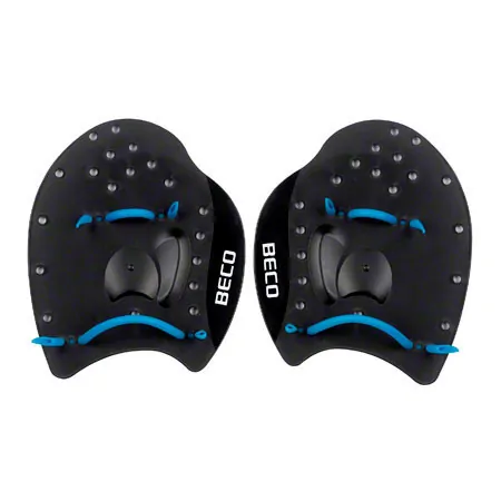 BECO Power Paddles Schwimmtrainer, Gr. L, Paar, schwarz