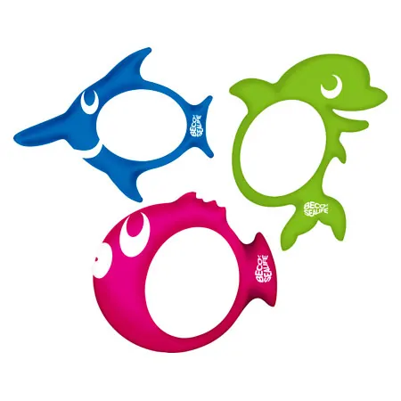 BECO-SEALIFE Tauchring-Set  15 cm, Ray, Sidney + Pinky, 3-tlg.
