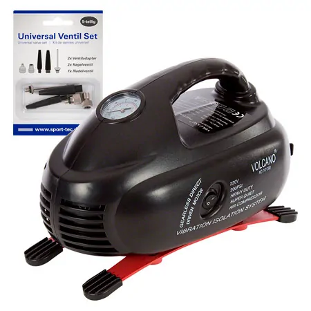 Ballkompressor Volcano, 230 V, 14 Bar, inkl.Universal Ventil-Set, 5-tlg.