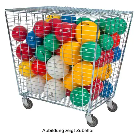 Ballwagen Exklusiv mit Deckel, 400 L, fahrbar
