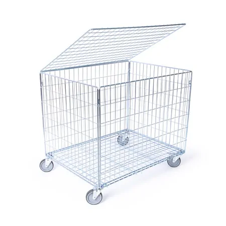 Ballwagen-Set Standard mit Deckel, 2-tlg., 296.5 L, fahrbar