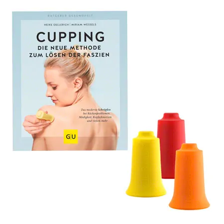 BellaBambi� mini trio Faszien Cup-Set, inkl. Buch Cupping - die neue Methode zum L�sen der Faszien, 4-tlg., Warmfarben