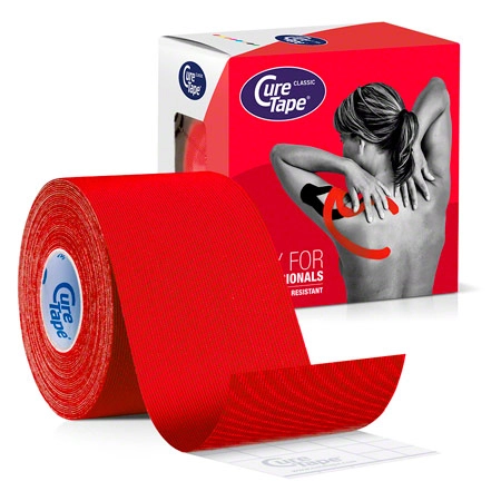 CureTape Classic, 5 m x 5 cm, wasserfest, rot