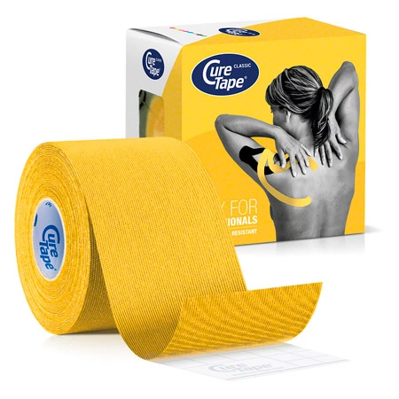 CureTape Classic, LxB 5 m x 5 cm, wasserfest, gelb