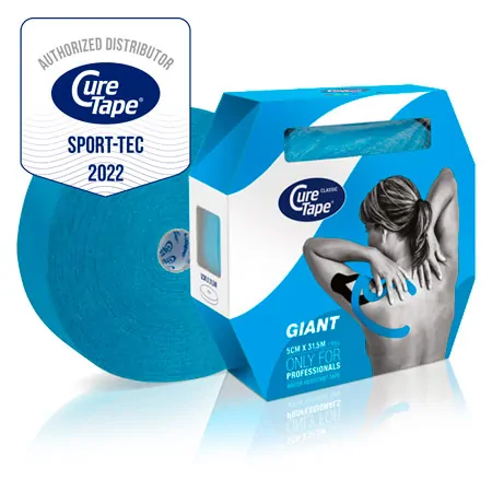 CureTape Giant Classic, LxB 31,5 m x 5 cm, wasserfest, blau