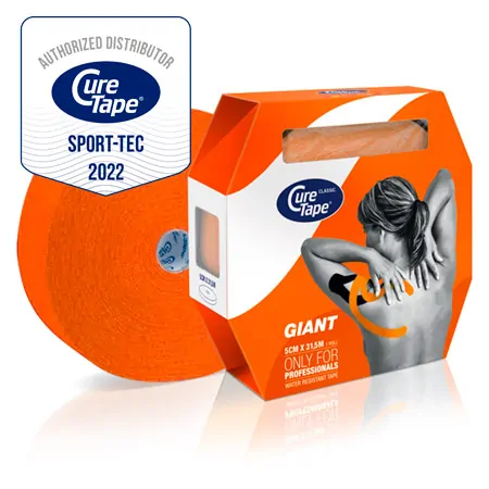 CureTape Giant Classic, LxB 31,5 m x 5 cm, wasserfest, orange