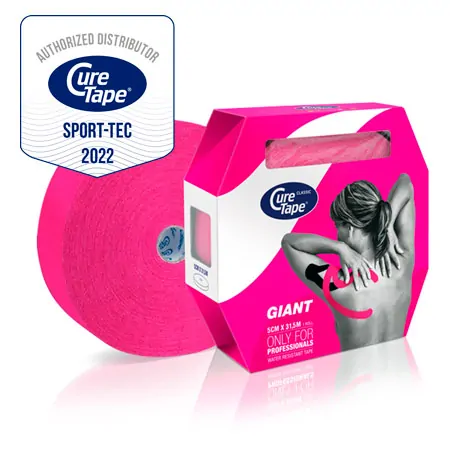 CureTape Giant Classic, LxB 31,5 m x 5 cm, wasserfest, pink