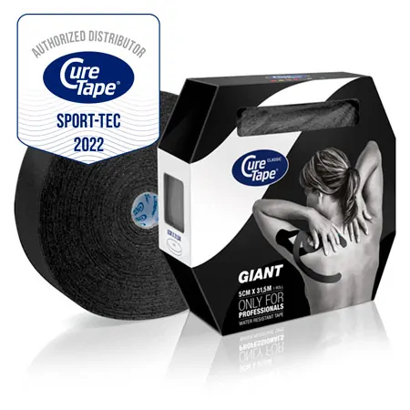 CureTape Giant Classic, LxB 31,5 m x 5 cm, wasserfest, schwarz